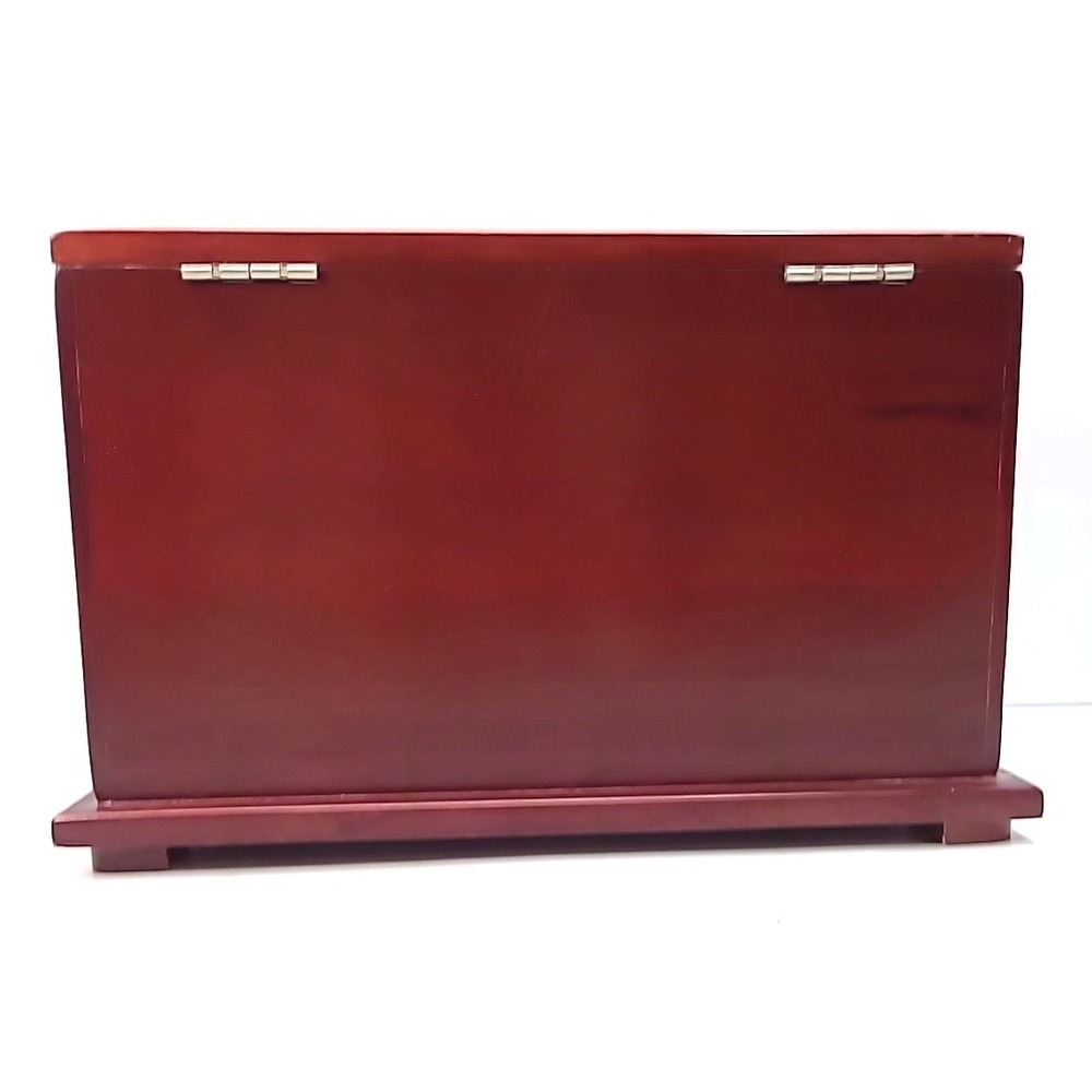Vintage Small Wooden‎ Jewelry Chest of 3 Drawers - Picture 3 of 16